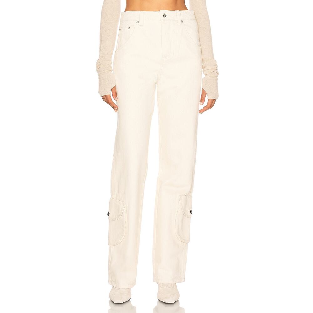 Helsa Straight Leg White Workwear Pants Size XS